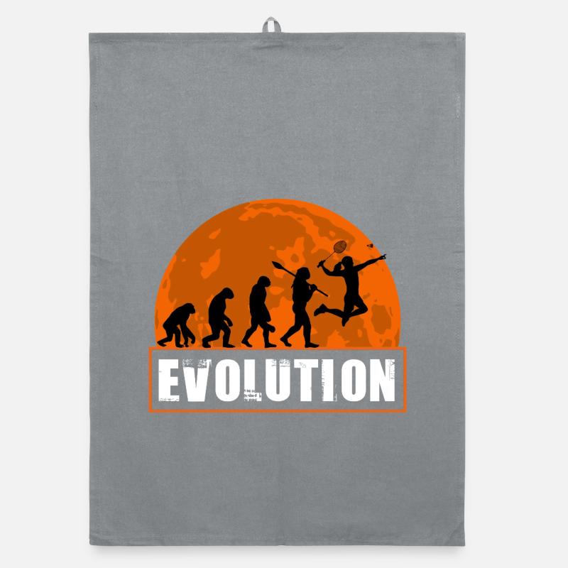 Badminton Evolution Player Smash Schläger Sportkunst Organic Geschirrtuch