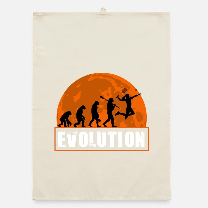 Badminton Evolution Player Smash Schläger Sportkunst Organic Geschirrtuch