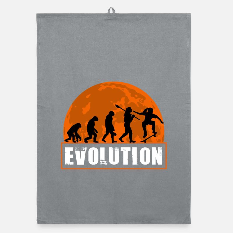 Évolution de l’art des silhouettes skateurs en skateboard Torchon bio