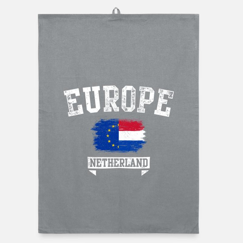 Europe Pays-Bas Drapeau Grunge Torchon bio