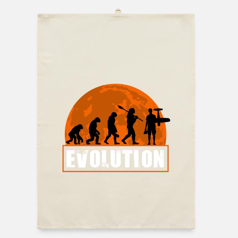 Funny RC_Plane Human Evolution RC Flight Owner Organic dish towel