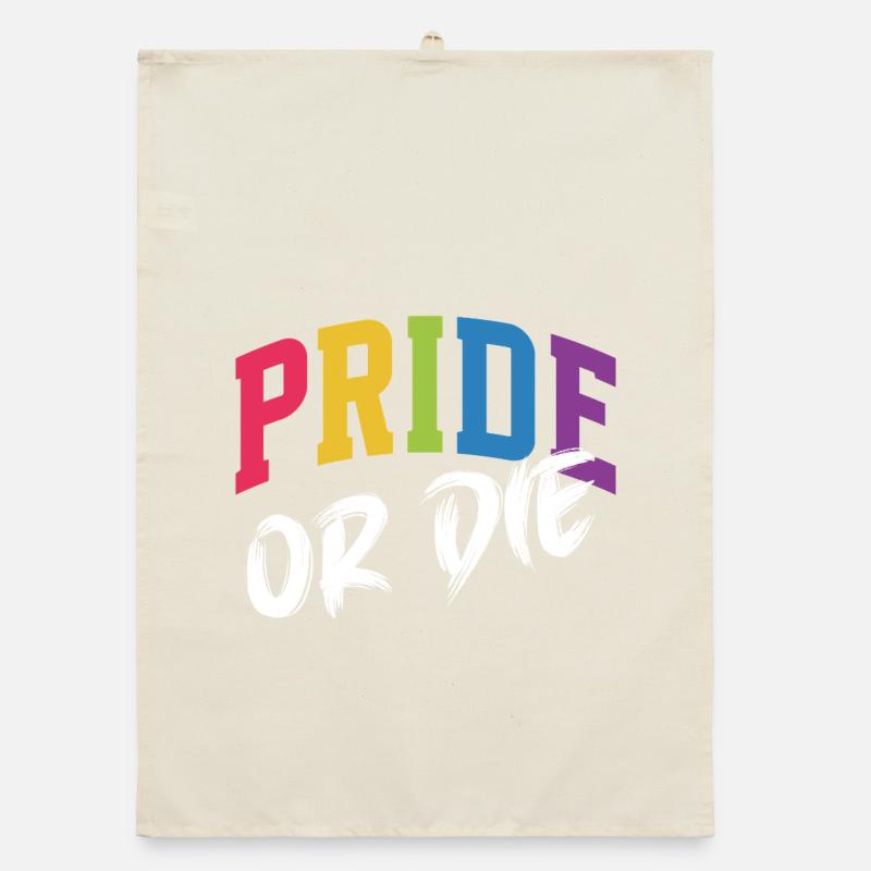 LGBT-Pride-Monat – Pride or Die Organic Geschirrtuch