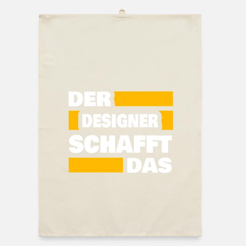 Beruf Designer Organic Geschirrtuch