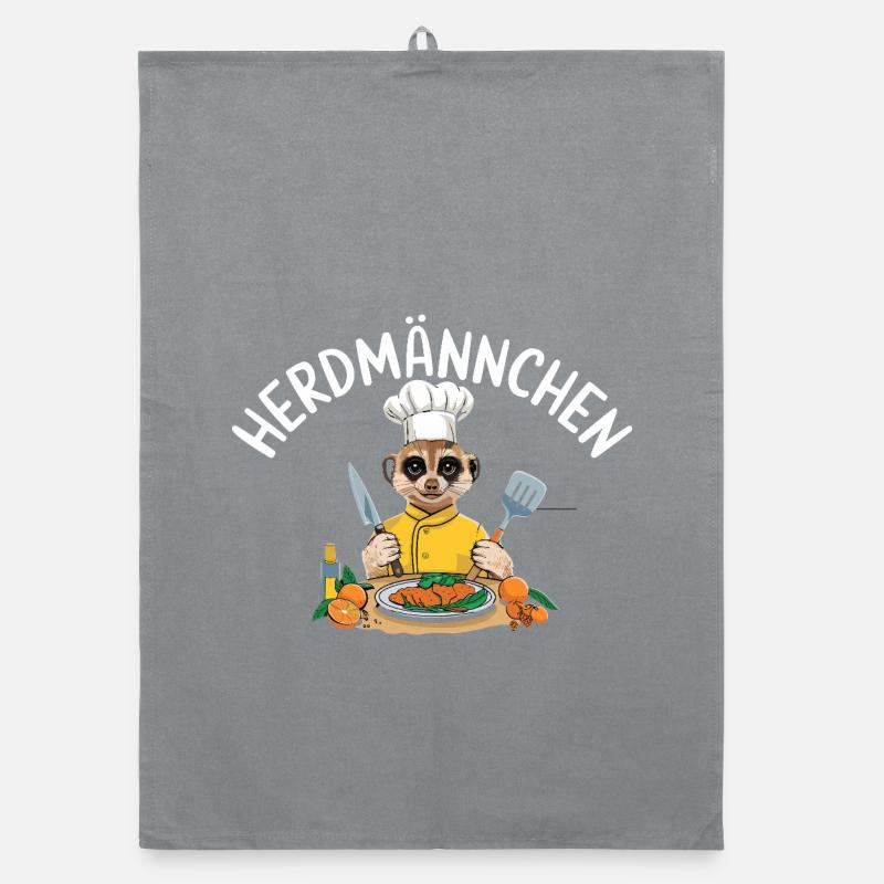 Herdmännchen Koch Suricate Pun Torchon bio