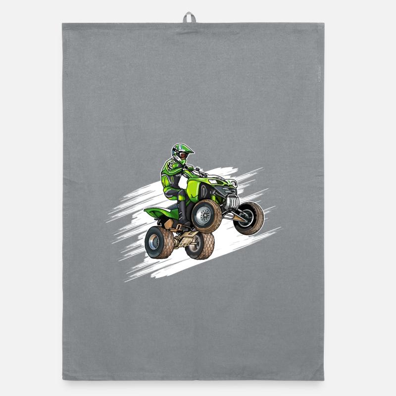 Motorrad, Quad Organic Geschirrtuch