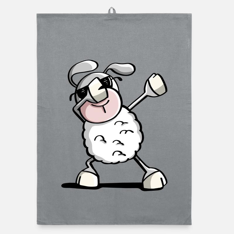 Funny Dab Dance Sheep - Dabbing Sheep - Sheep Organic dish towel