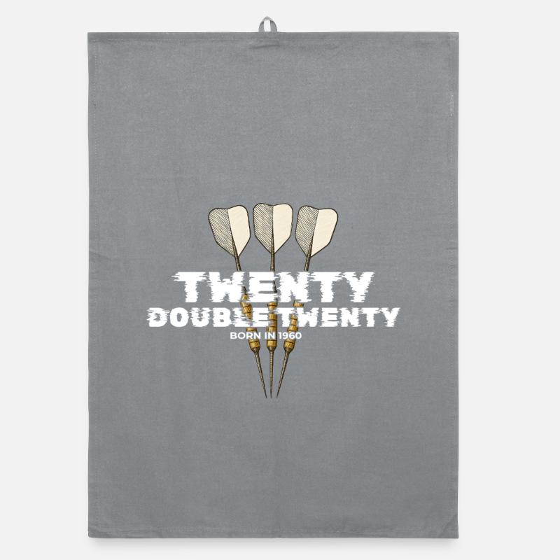 Vintage 1960's Darts Checkout Organic dish towel