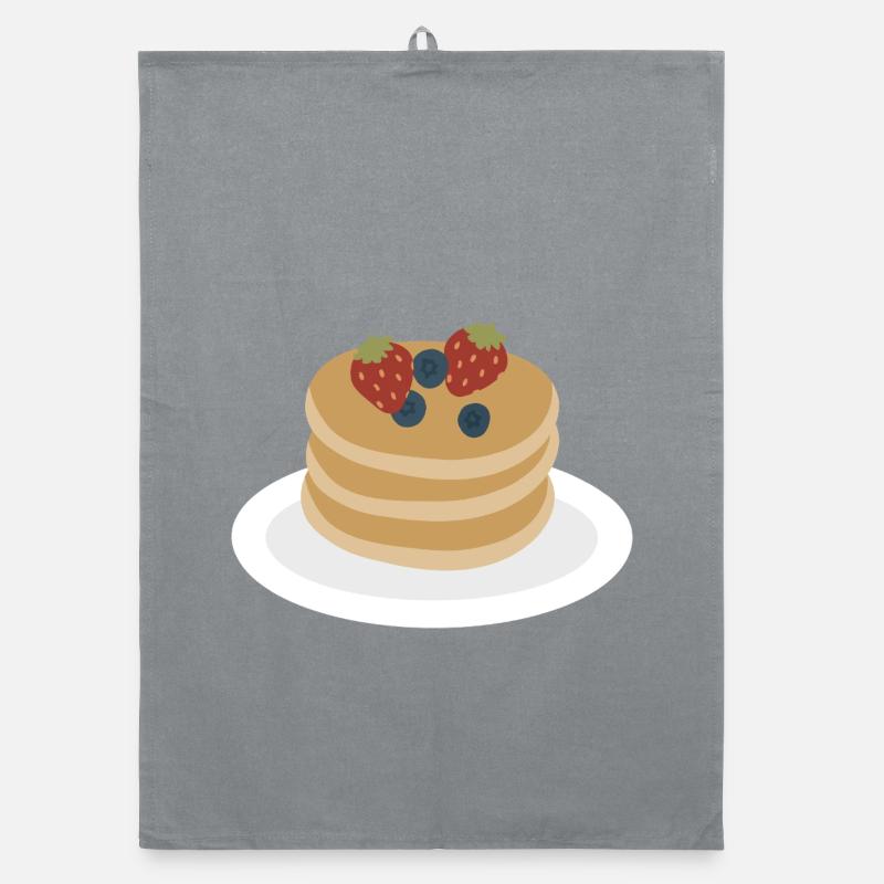 Berry Pancake Stack Artwork Organic dish towel