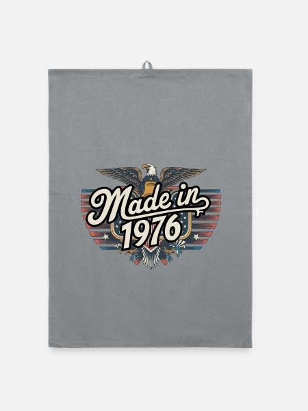 Jahrgang 1976 - Organic Geschirrtuch - Grau