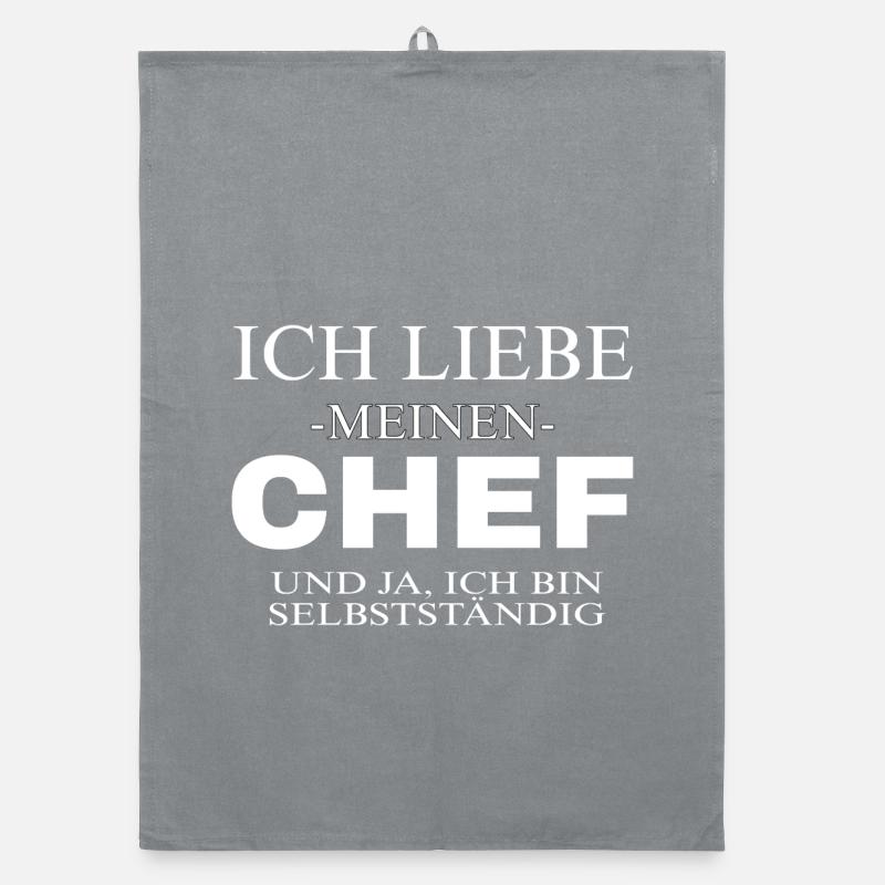 Ich bin mein eigener Chef  Organic Geschirrtuch
