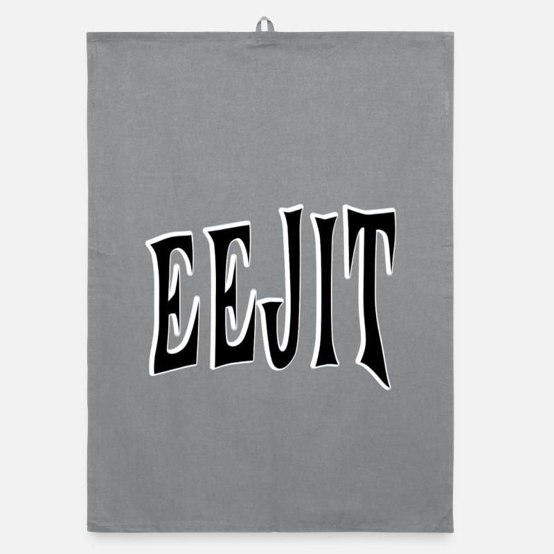 EEJIT – Irish Slang Design Organic dish towel