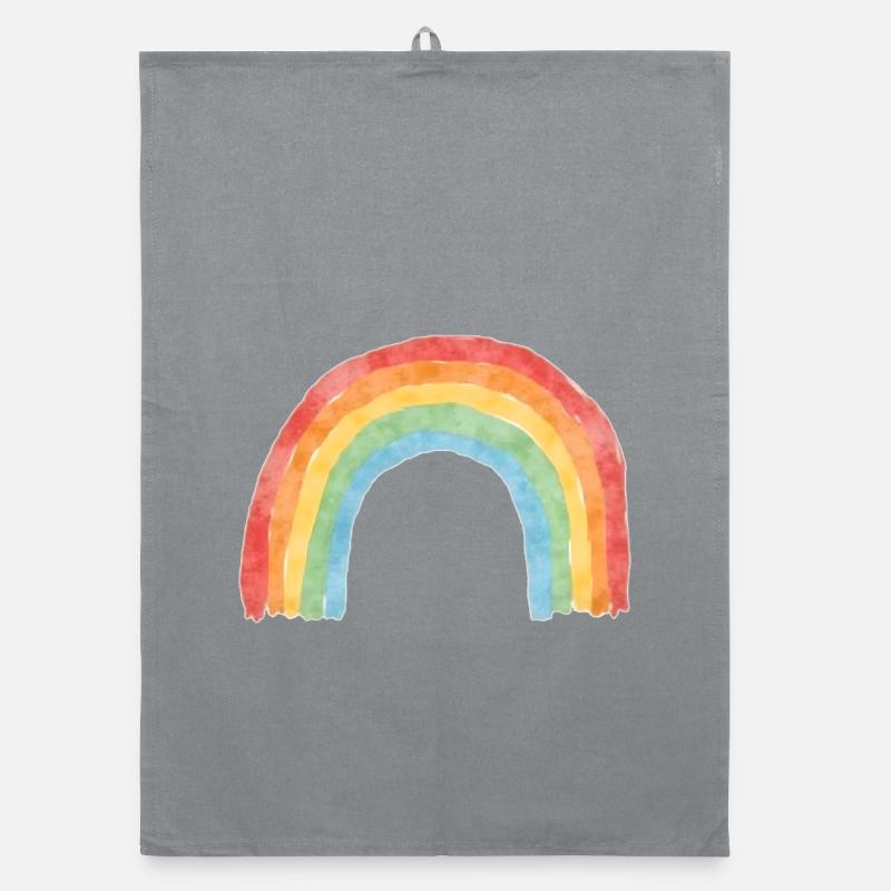 Rainbow Organic dish towel