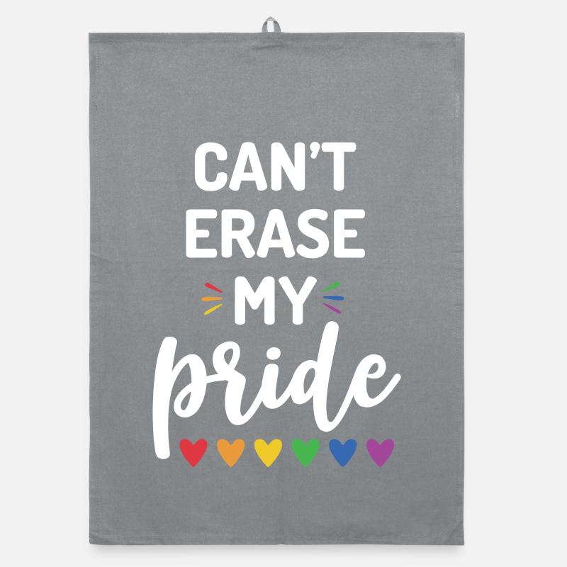 Can't Erase My Pride Organic dish towel
