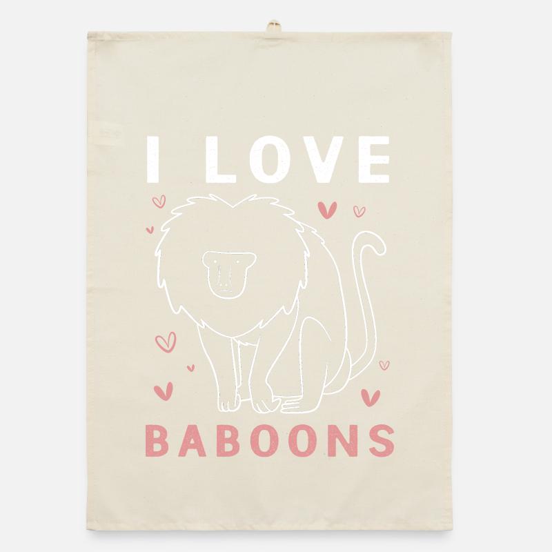 Baboon Primate Monkey Monkey Baboon Organic dish towel