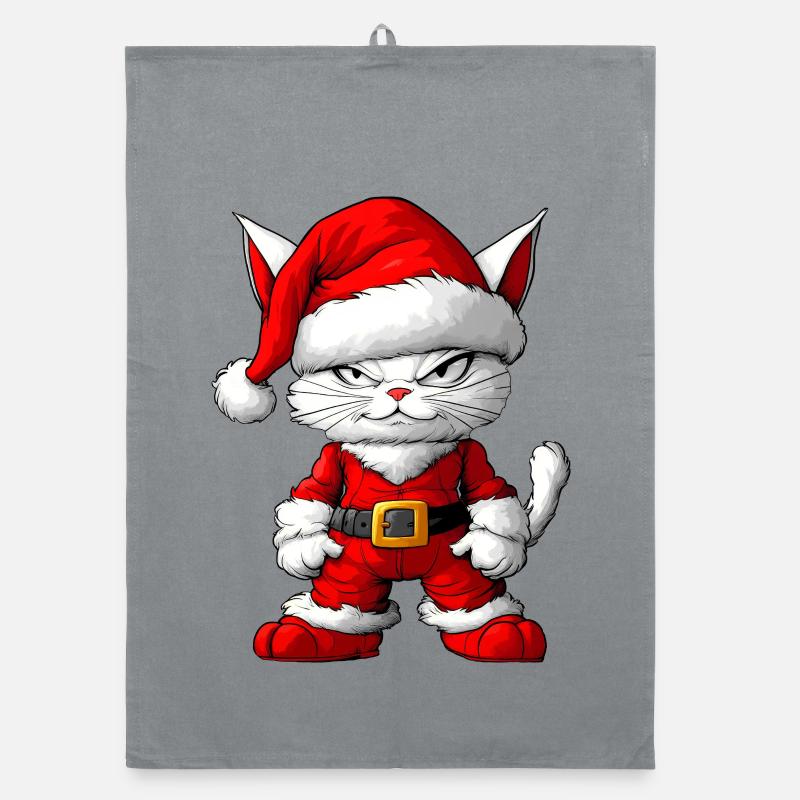 Chat de Noël Torchon bio