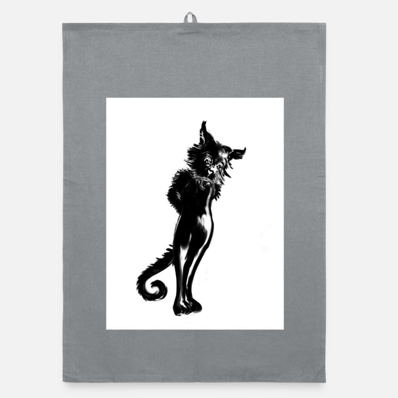 Debout les chats! Torchon bio