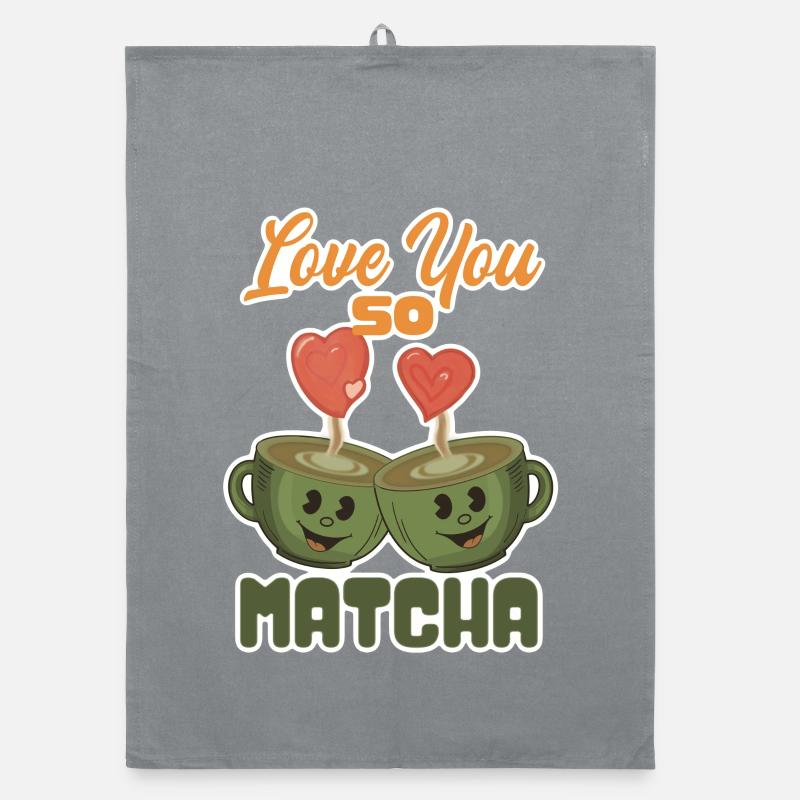 Je t’aime tellement Matcha Torchon bio