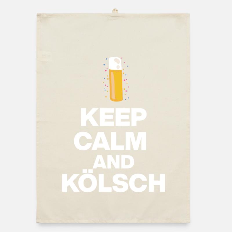 RESTE CALME ET KÖLSCH ! STANGE GLÜCK AUS KÖLN blanc Torchon bio