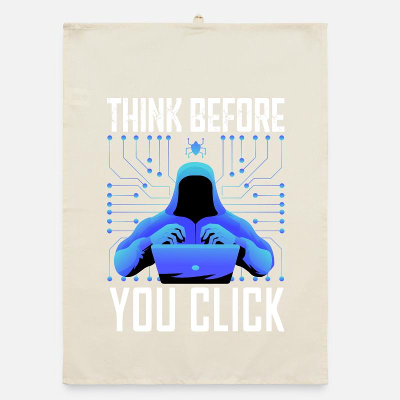 Hacker Hacking Programmer Linux Cybersecurity Data Organic dish towel