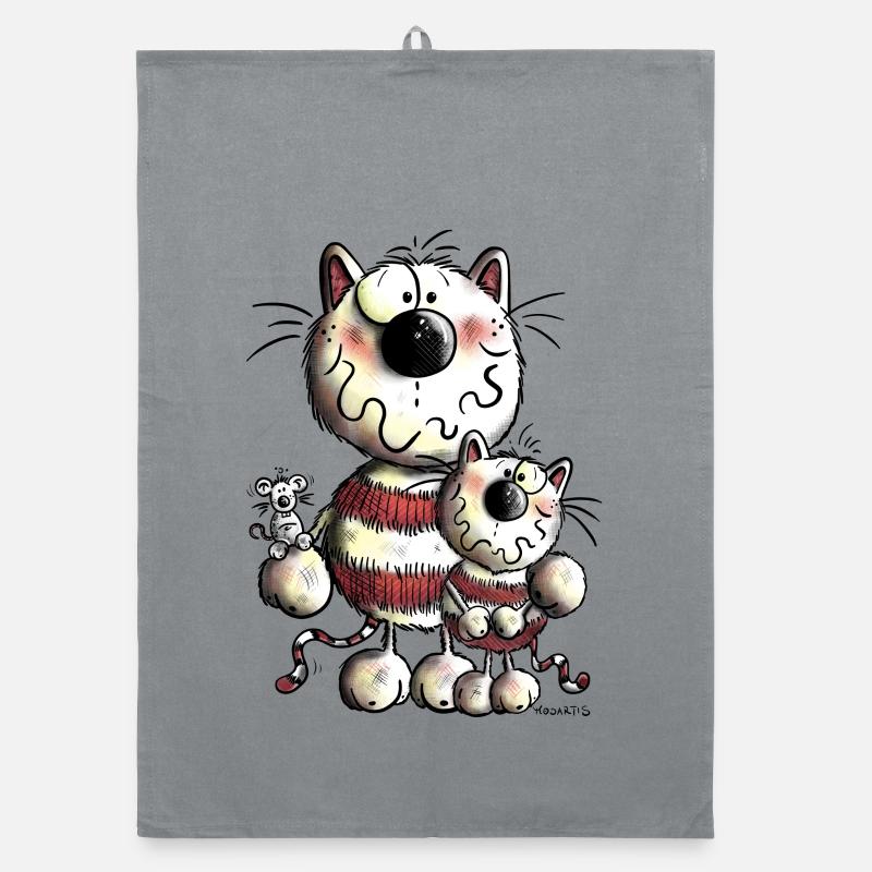 Drôle Chats Torchon bio