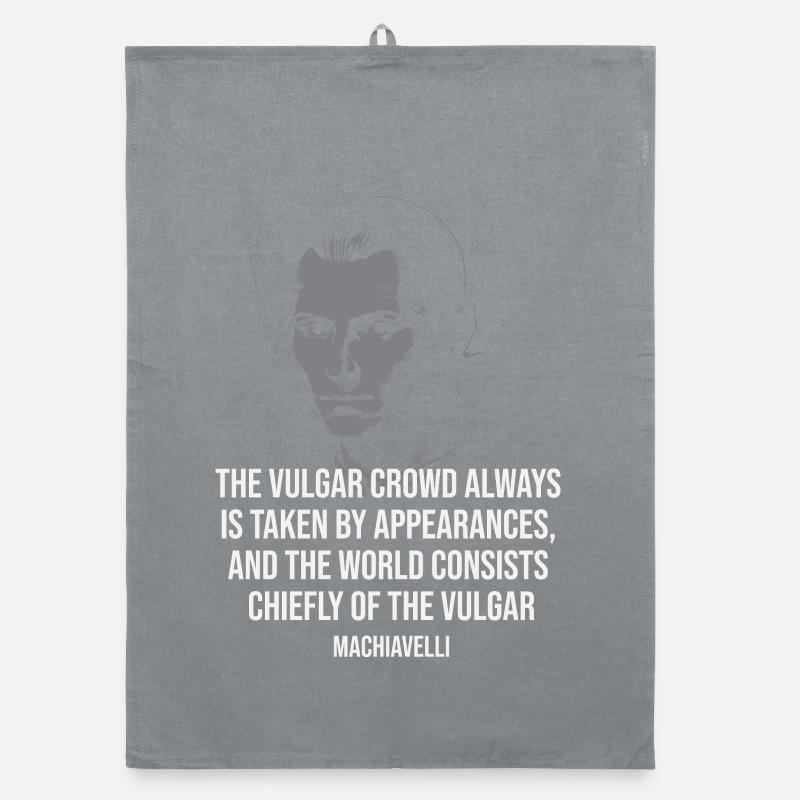 Silhouette de la citation de Machiavel Torchon bio