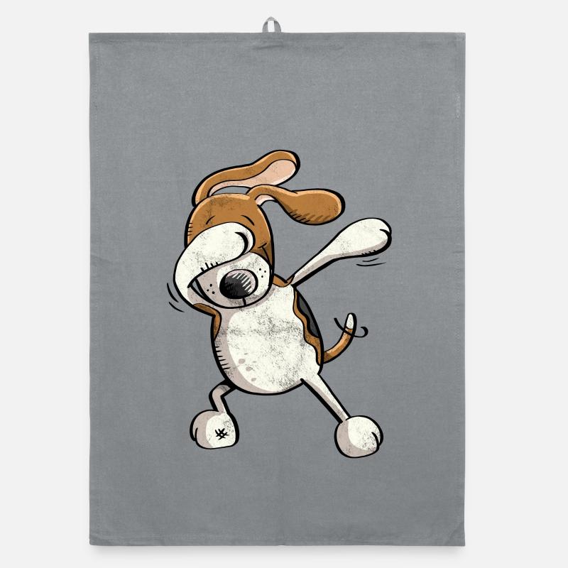 Frais Dab Beagle - Chien - tamponner - Danse Torchon bio