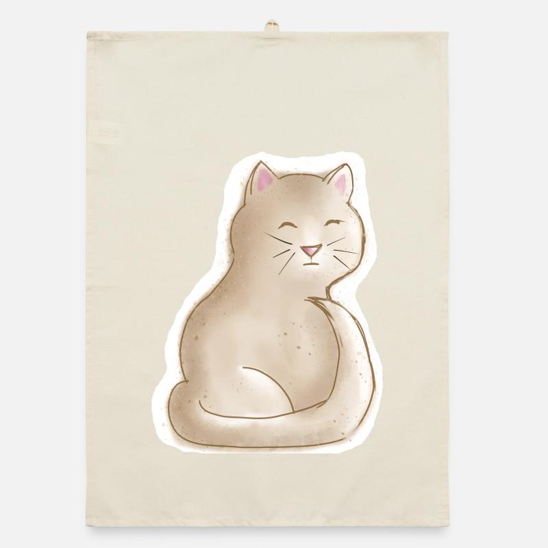 chaton fatigué Torchon bio