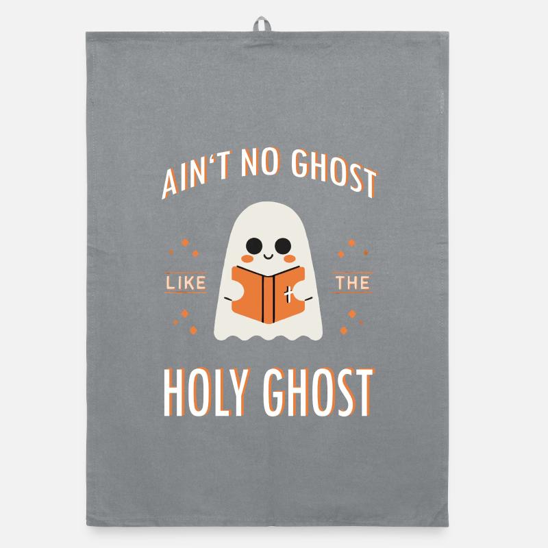 Holy Ghost Halloween Gespenst Organic Geschirrtuch