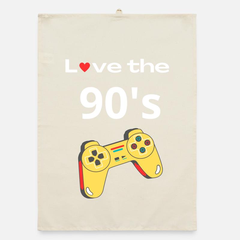 Ich liebe den Retro-Controller der 90er Organic Geschirrtuch
