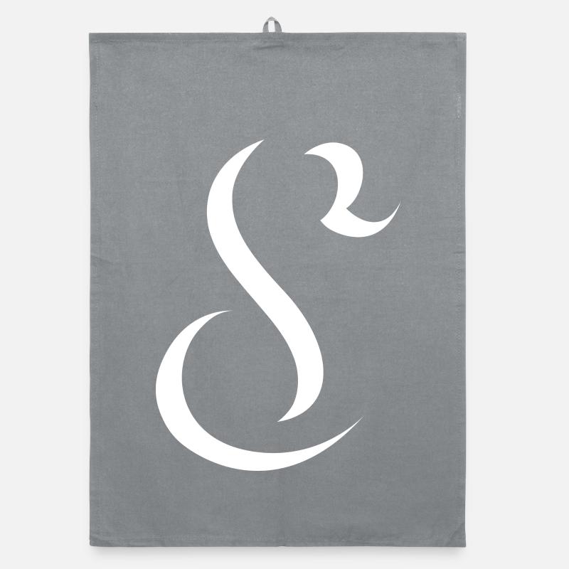 Letter S, Name, der Buchstabe S Organic Geschirrtuch