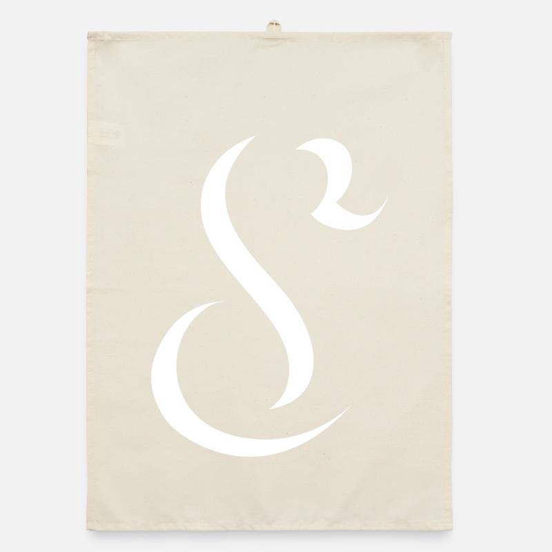 Letter S, Name, der Buchstabe S Organic Geschirrtuch