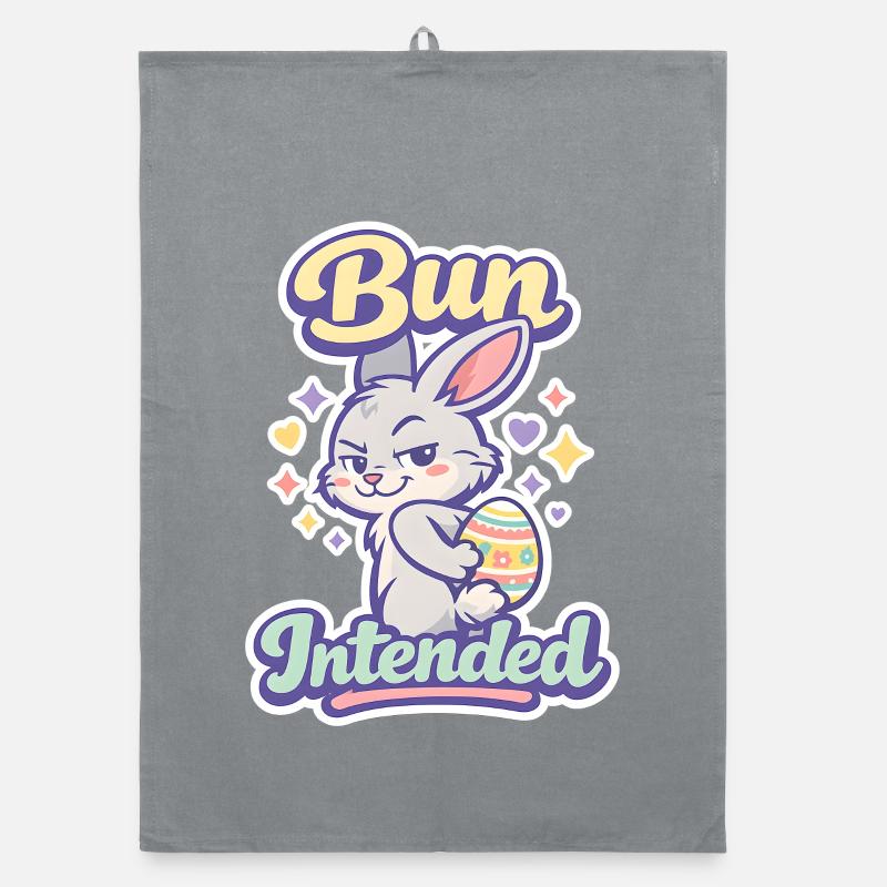 Bunny Bunny Spring Summer Easter Garden Organic dish towel