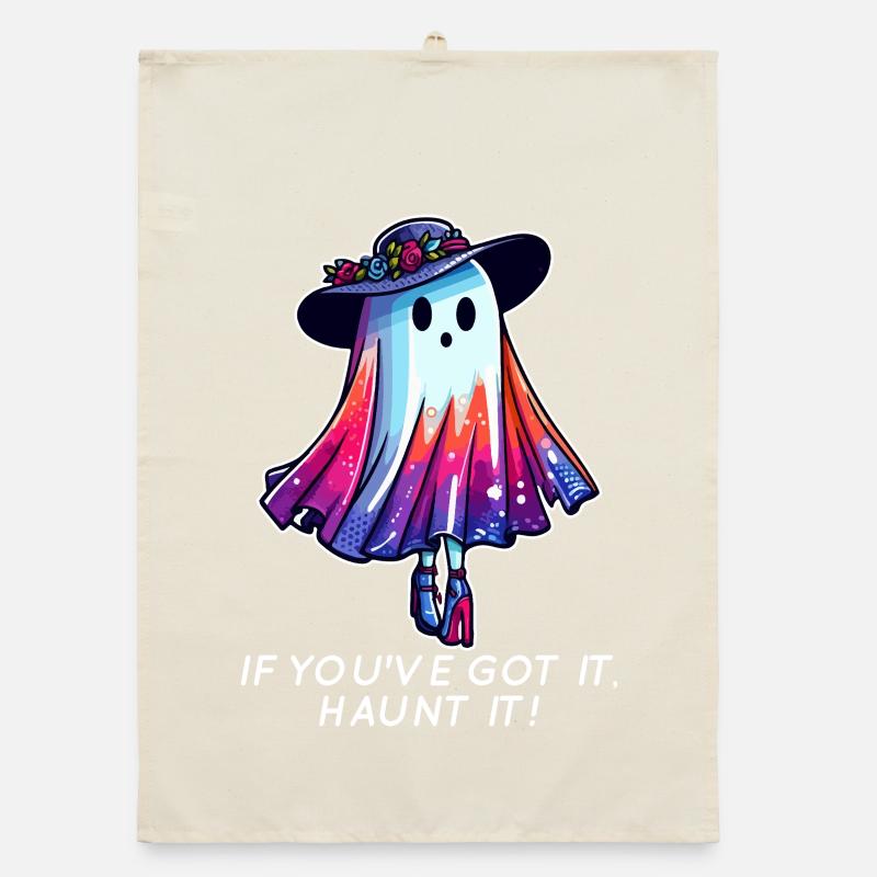 Ghost Rainbow Couture Organic dish towel