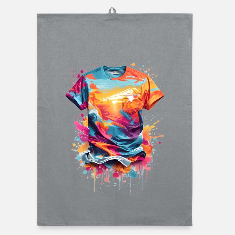 Graffiti T-shirt Torchon bio