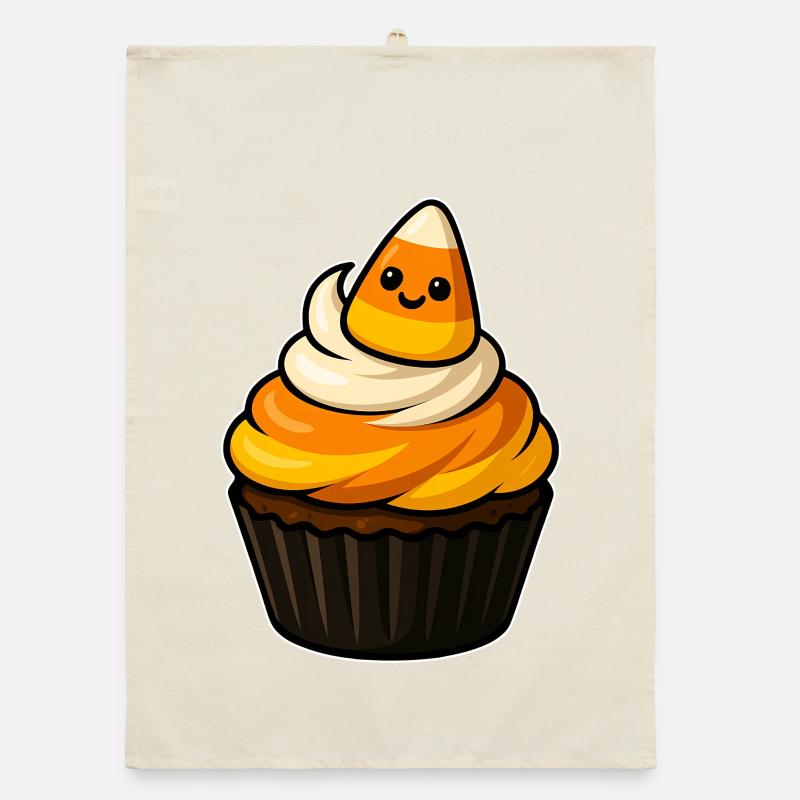CandyCorn Cupcake Charme Organic Geschirrtuch