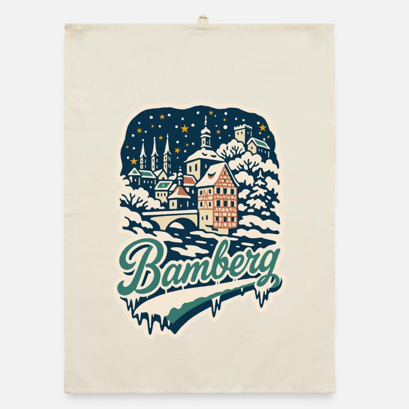 Bamberg Winter Magic Organic dish towel