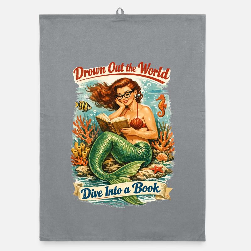 Découvrez votre tranquillité : lecture rétro de sirènes Torchon bio