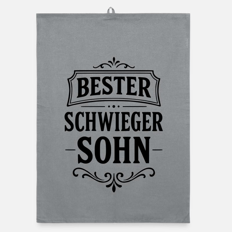 Bester Schwiegersohn Geschenk von Schwiegereltern Organic Geschirrtuch