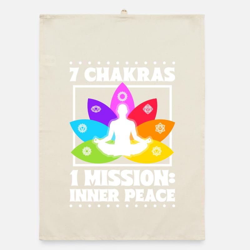 7 Chakras – Paix intérieure Torchon bio