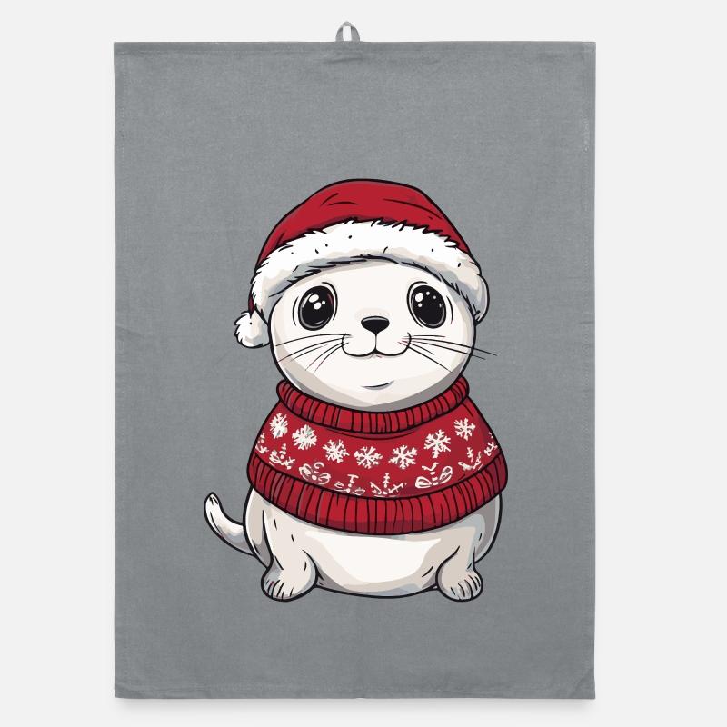Noël de l’animal du phoque Torchon bio