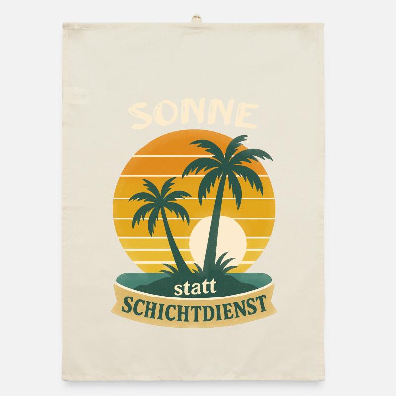 Sun instead of shift work Organic dish towel