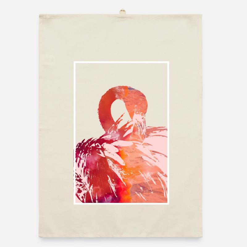 Flamants roses Torchon bio