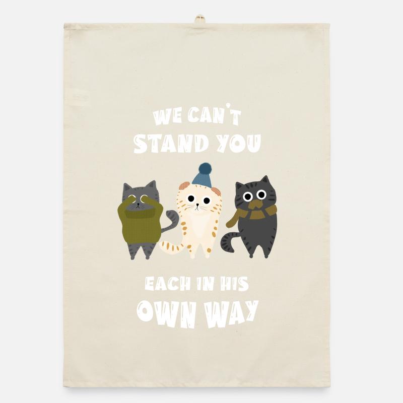 Trois chats ignorants Torchon bio