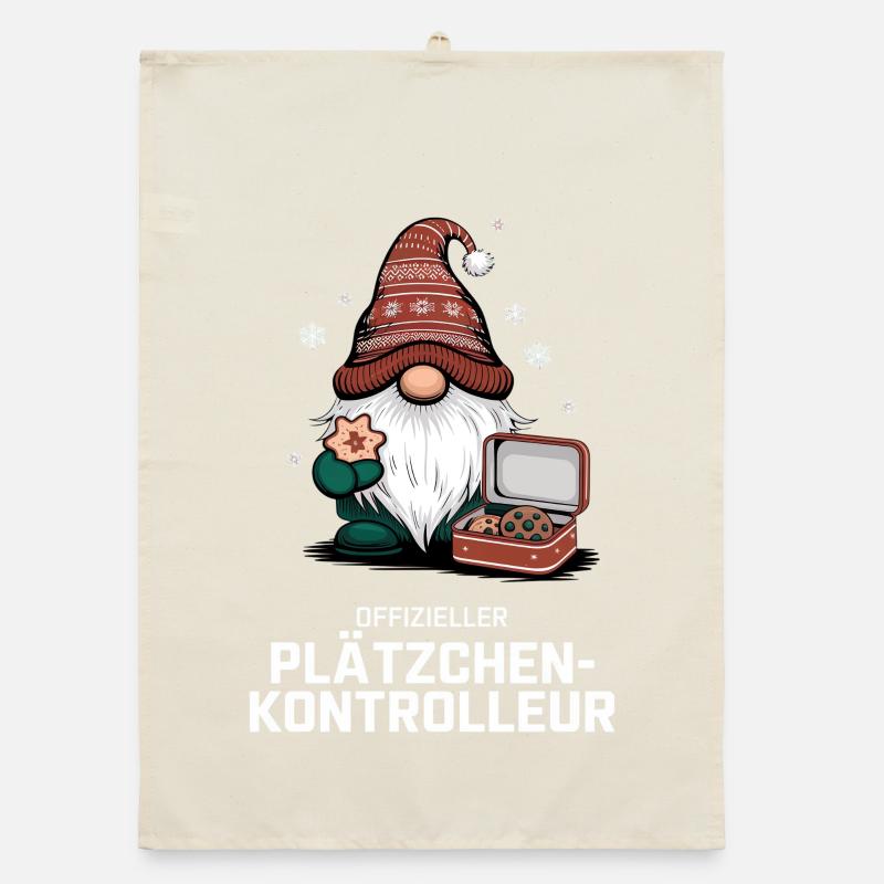 Official Cookie Inspector Gnome Organic dish towel
