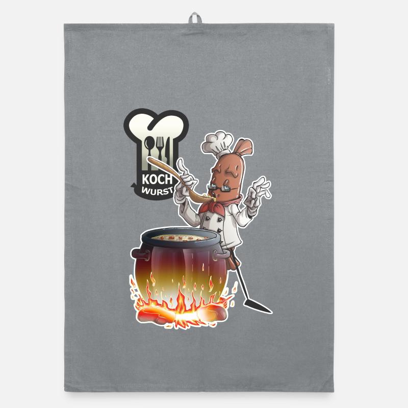 Kochwurst - Organic Geschirrtuch - Grau
