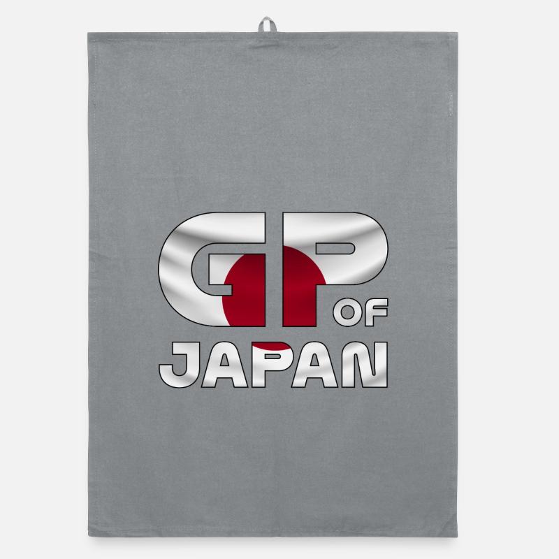 japan_gp - Organic Geschirrtuch - Grau