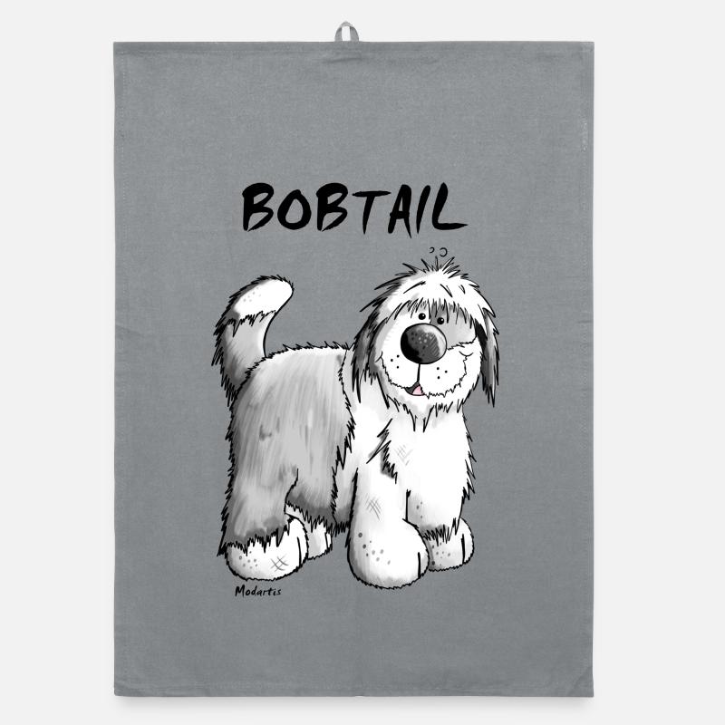 Bob der Bobtail Organic Geschirrtuch