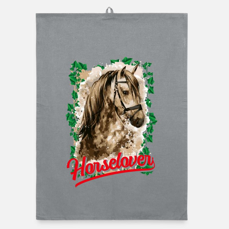 Équitation - cavalier - saut - cheval - cavalier Torchon bio