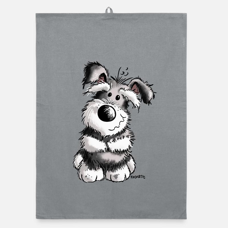 Süßer Schnauzer Organic Geschirrtuch