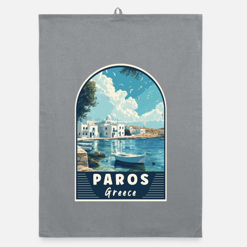Explorez Paros en Grèce Paradis méditerranéen Torchon bio